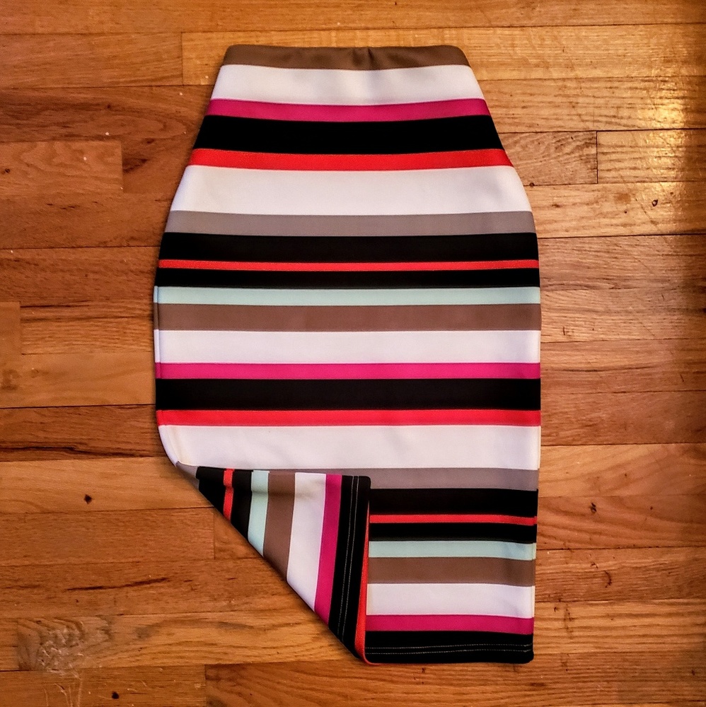 Stretchy Colorful Pencil Skirt